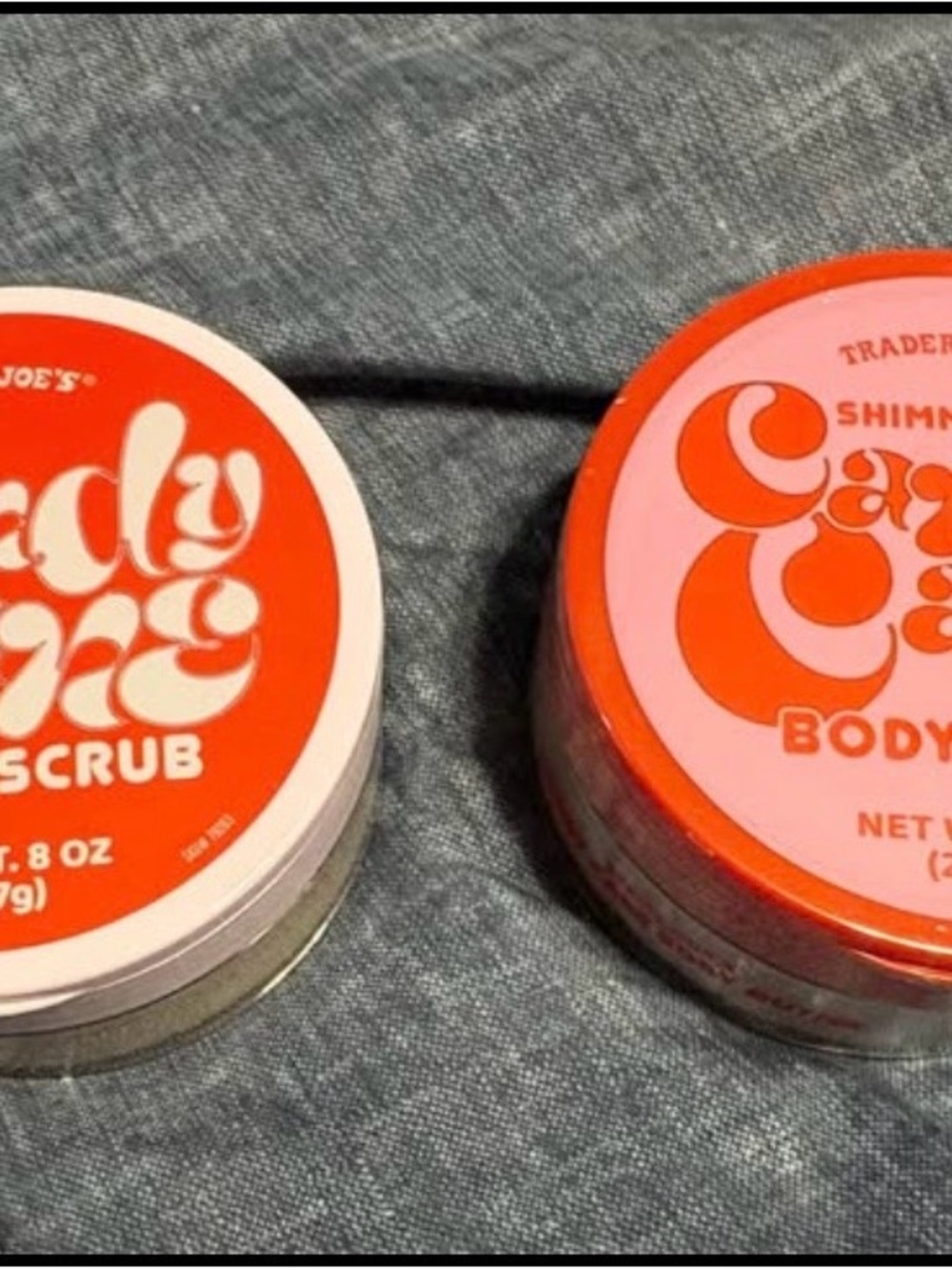Candy Cane Shimmer Body Scrub - Pink & Red